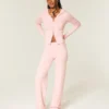 Pantalon droit à revers en tricot Gilly Hicks