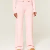 Pantalon droit à revers en tricot Gilly Hicks