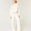Pantalon droit à taille repliée en tricot Gilly Hicks Pantalon droit à taille repliée en tricot Gilly Hicks