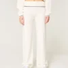 Pantalon droit à taille repliée en tricot Gilly Hicks Pantalon droit à taille repliée en tricot Gilly Hicks