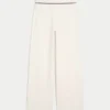 Pantalon droit à taille repliée en tricot Gilly Hicks Pantalon droit à taille repliée en tricot Gilly Hicks