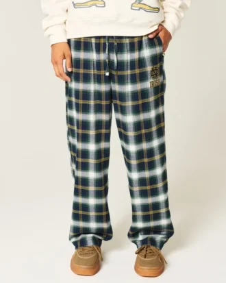 Pantalon en flanelle avec motif Fighting Irish de l&rsquo;université de Notre Dame