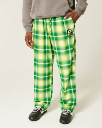 Pantalon en flanelle à motif graphique University of Oregon Ducks
