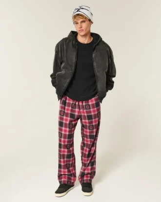 Pantalon en flanelle à motif Ohio State University Buckeyes