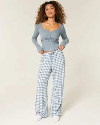 Pantalon à enfiler en slub