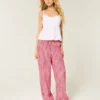 Pantalon à enfiler en slub Pantalon à enfiler en slub
