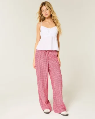Pantalon à enfiler en slub