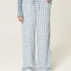 Pantalon à enfiler en slub Pantalon à enfiler en slub
