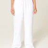 Pantalon à enfiler en slub Pantalon à enfiler en slub