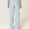 Pantalon à enfiler en slub Pantalon à enfiler en slub