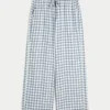 Pantalon à enfiler en slub Pantalon à enfiler en slub