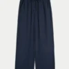 Pantalon à enfiler en slub Pantalon à enfiler en slub