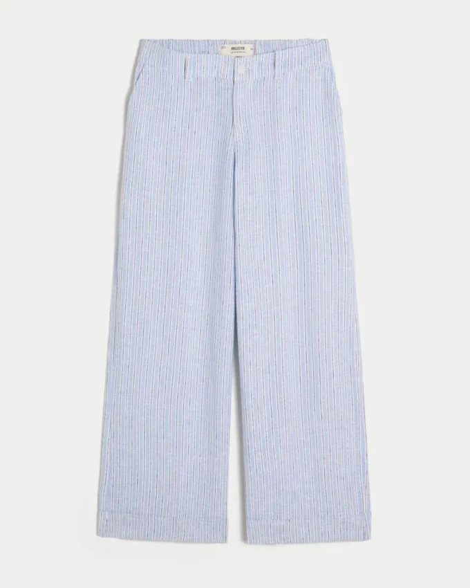 Pantalon large taille basse Hollister Livvy Pantalon large taille basse Hollister Livvy