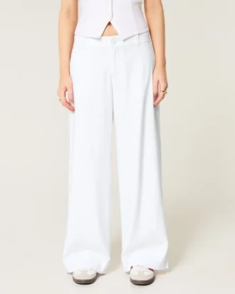 Pantalon large taille basse Hollister Livvy