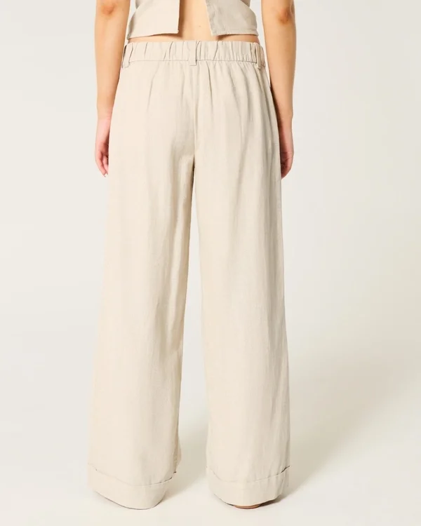 Pantalon large taille basse Hollister Livvy Pantalon large taille basse Hollister Livvy