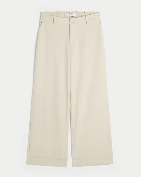 Pantalon large taille basse Hollister Livvy Pantalon large taille basse Hollister Livvy