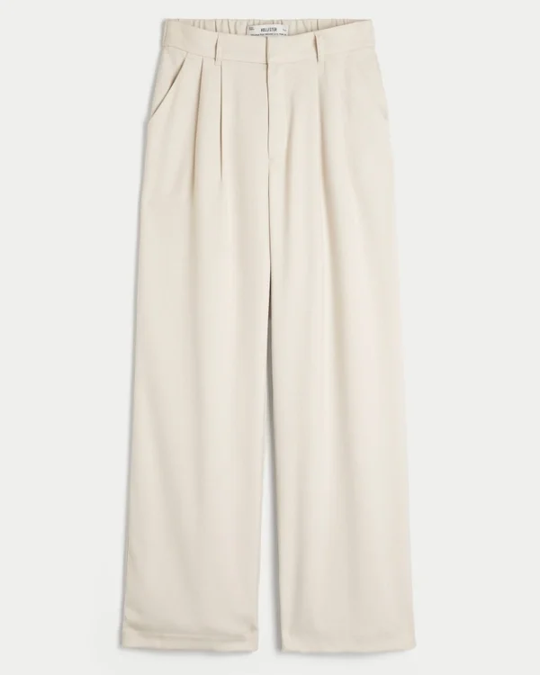 Pantalon large taille ultra haute Hollister Livvy