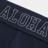 Pantalon évasé à taille repliée et imprimé Aloha