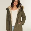 Parka doublée de fausse fourrure Parka doublée de fausse fourrure