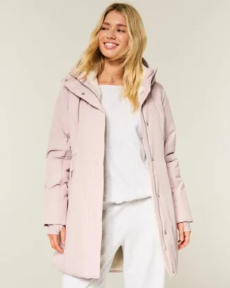 Parka doublée de fausse fourrure