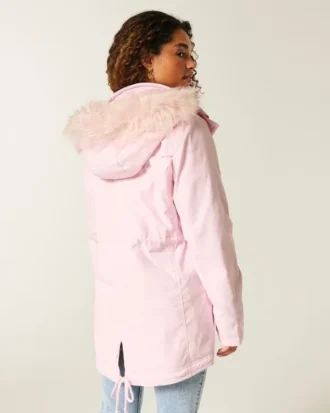 Parka doublée de fausse fourrure