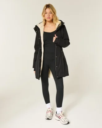 Parka doublée de fausse fourrure