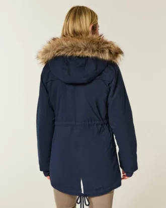 Parka doublée de fausse fourrure