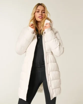 Parka matelassée doublée de fausse fourrure