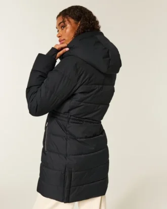 Parka matelassée doublée de fausse fourrure