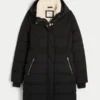 Parka matelassée doublée de fausse fourrure Parka matelassée doublée de fausse fourrure