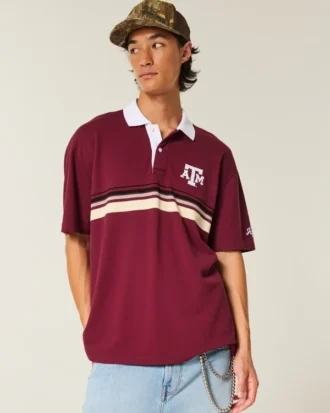 Polo graphique Boxy Texas A&M University