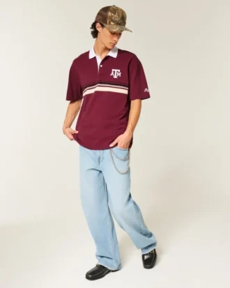 Polo graphique Boxy Texas A&M University