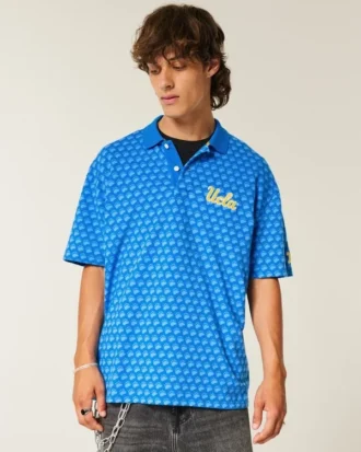 Polo graphique UCLA coupe carrée