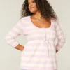 Pull babydoll en maille torsadée Pull babydoll en maille torsadée
