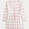 Pull babydoll en maille torsadée Pull babydoll en maille torsadée
