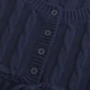 Pull babydoll en maille torsadée Pull babydoll en maille torsadée