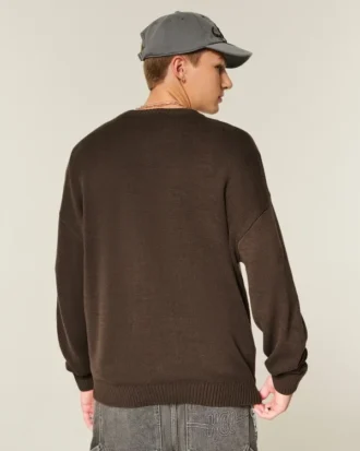 Pull à col rond avec motif Boxy St. Anton Austria