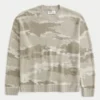 Pull à col rond Boxy Camo Pull à col rond Boxy Camo