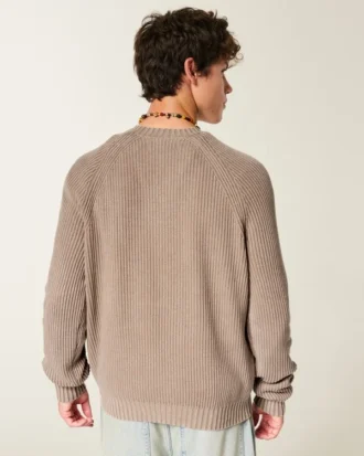 Pull à col rond délavé