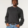 Pull à col rond et motif Boxy Rose Pull à col rond et motif Boxy Rose