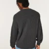 Pull à col rond et motif Boxy Rose Pull à col rond et motif Boxy Rose