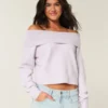 Pull confortable à épaules dénudées et revers Hollister Pull confortable à épaules dénudées et revers Hollister