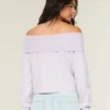Pull confortable à épaules dénudées et revers Hollister Pull confortable à épaules dénudées et revers Hollister