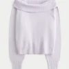 Pull confortable à épaules dénudées et revers Hollister Pull confortable à épaules dénudées et revers Hollister
