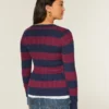 Pull iconique à col en V et torsades
