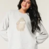 Pull à manches courtes avec motif lapin confortable Hollister Pull à manches courtes avec motif lapin confortable Hollister