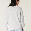 Pull à manches courtes avec motif lapin confortable Hollister Pull à manches courtes avec motif lapin confortable Hollister