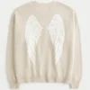Pull à manches courtes et motif Easy Wings Pull à manches courtes et motif Easy Wings
