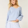 Pull oversize à col en V Hollister Comfy Cloud Pull oversize à col en V Hollister Comfy Cloud