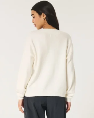 Pull oversize à col en V Hollister Comfy Cloud